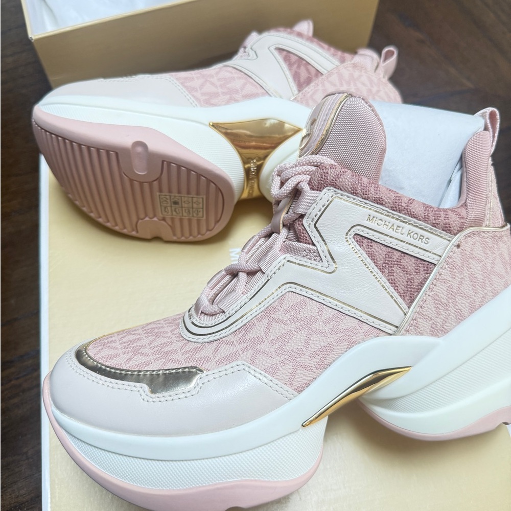 Michael Kors Women's Olympia Trainer Sneakers Soft Pink Ballet